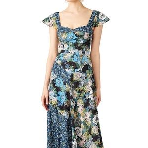 Free People Womens La Fleur Crepe Maxi Floral